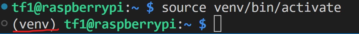 venv active in terminal